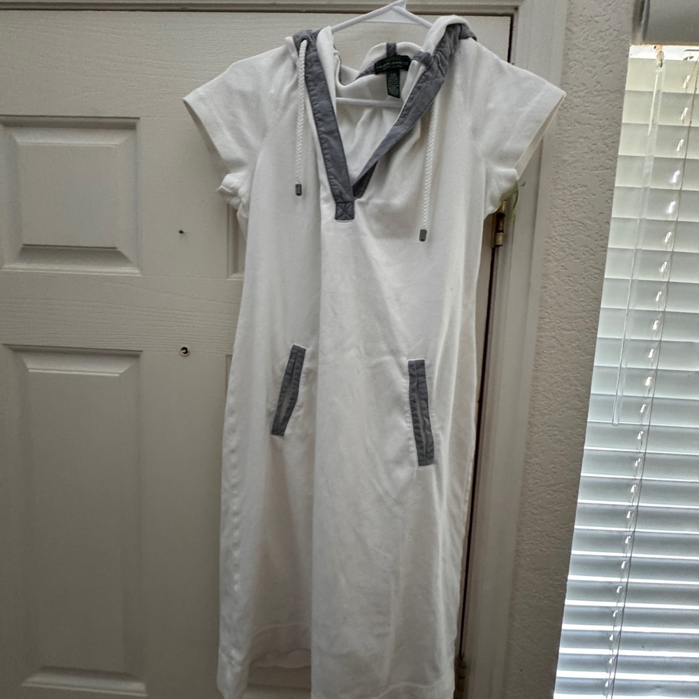 Ralph Lauren White Hooded Dress